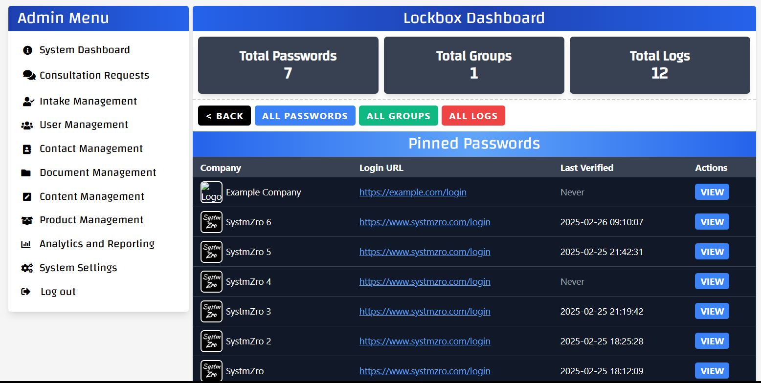 Lockbox Management