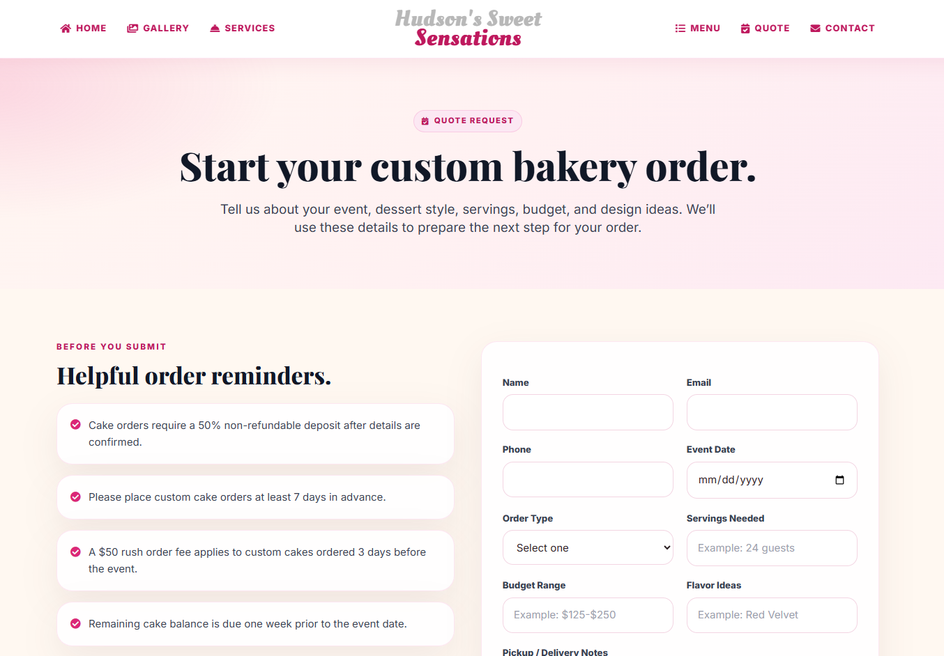 Hudson Sweet Sensations